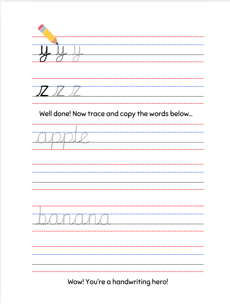 Cursive Handwriting Workbook-Intermediate Laminated/Bound